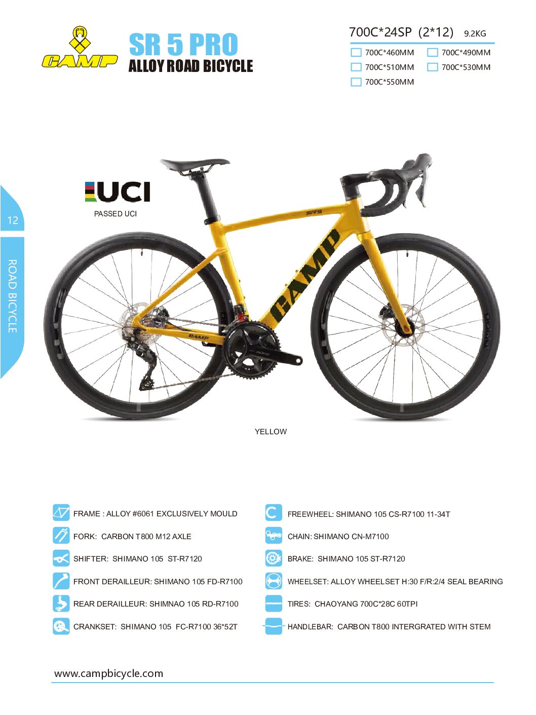 SR 5 PRO CAMP BIKES